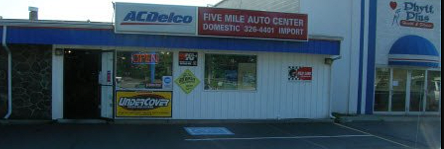 Five Mile Auto Center storefront in Spokane
